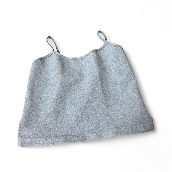 Free People Tops - Free People Movement Grey Ribbed Cropped Cami Tank Top Low Back M/L OB7642501